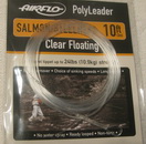 10 ft (3 m) polyleader salmon steelhead  24 lb (10.9 kg) clear floating Airflo